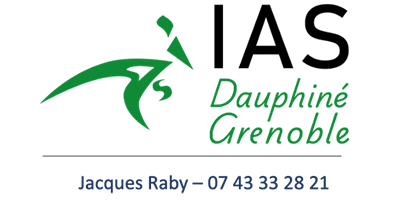 Logo et contact de IAS Dauphiné-Grenoble