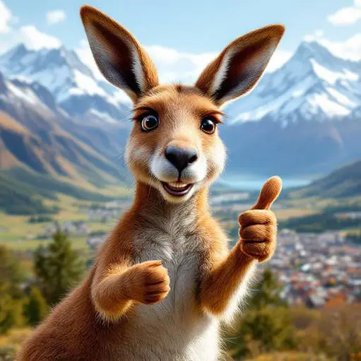 Kangourou-mascotte de IAS Dauphiné-Grenoble