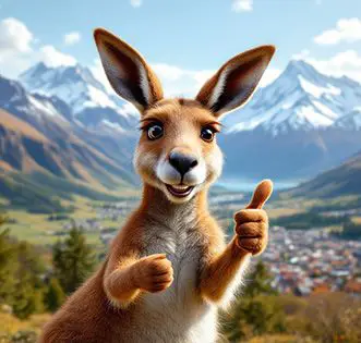 Kangourou-mascotte de IAS Dauphiné-Grenoble